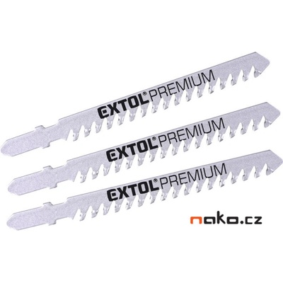 Extol Premium Plátky do přímočaré pily 3 ks 100x1,5mm 8805300