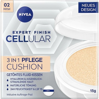 Nivea Expert Finish Cellular 15 SPF tónovací krém na obličej 02 Mittel 15 ml