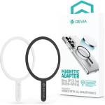 DEVIA kit 2 magsafe ring - самозалепващ се магнитен пръстен, идеален за магнитни автомобилни държачи, магнитен, ЧЕРЕН/БЯЛ (st124936)
