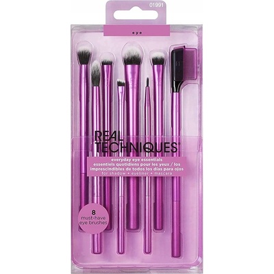 Real Techniques Everyday Eye Essentials 1 ks sada kosmetický štětec RT 307 1 ks + kosmetický štětec RT 310 1 ks + kosmetický štětec RT 304 1 ks + kosmetický štětec RT 313 1 ks + kosmetický štětec RT 3