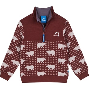 finkid Детски вълнен пуловер Finkid Kid's Masi Nordik Wool jumper - Cranberry - размер 100/110 (EU) (704-5483-0113)