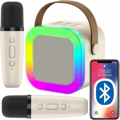 Karaoke set Przydasie.pl bezdrátový s Bluetooth 2 mikrofony RGB