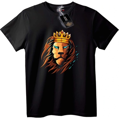 NOONEBRAND Тениска Кралски Лъв - 6XL, White