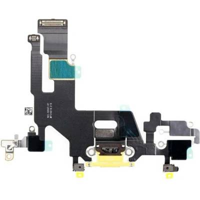 AppleKing nabíjecí a audio flex konektor pro iPhone 11 - žlutý