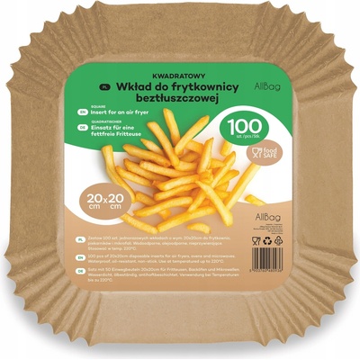 Allbag Papierové vložky do fritézy Air Fryer 100 ks