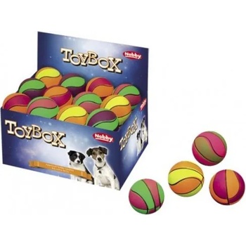 Image 1 of NOBBY Гумена топка "Баскетбол" плуваща ф 6, 3 см 4 цвята nobby Германия 67240