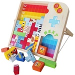 Acool Toy Дървена играчка Acool Toy - Двуизмерен и триизмерен пъзел и тетрис, 27 части (ACT207) - ozone
