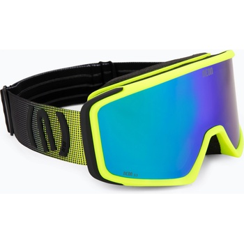Neon Скиорска маска Neon Eclipse yellow/mirror green