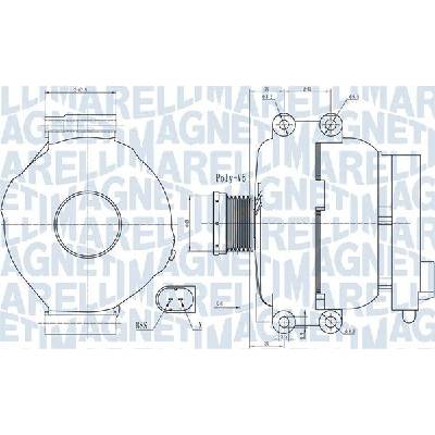 Alternátor MAGNETI MARELLI 063732009010