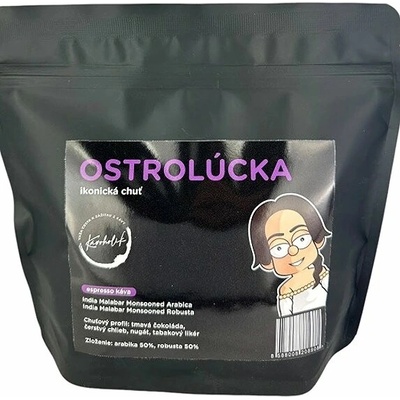 KÁVOHOLIK Espresso Ostrolúcka A/R zmes 50/50 250 g
