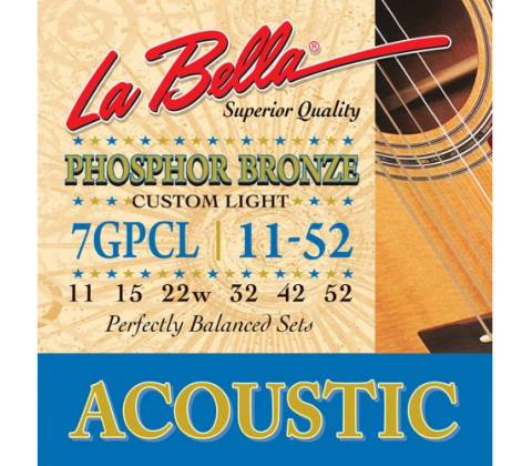 LaBella 7GPCL Phosphor Bronze Custom Light