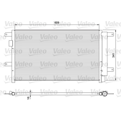 VALEO Kondenzátor klimatizace VA 815089