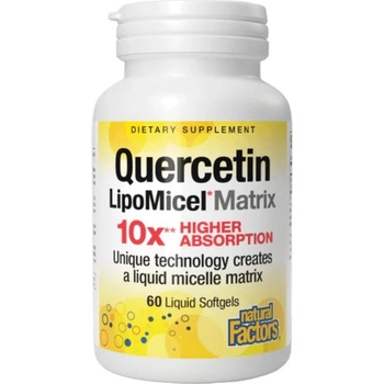Natural Factors Quercetin LipoMicel 250 mg, 60 Softgels