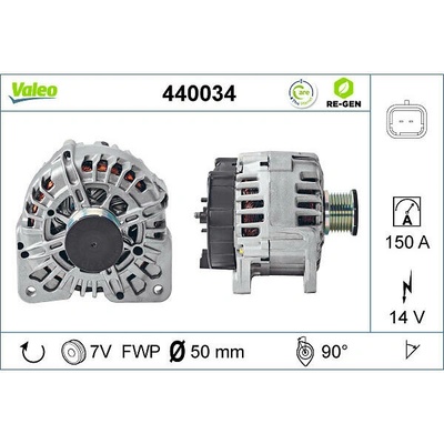 VALEO Alternátor VALEO 440034