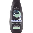 Šampony Schauma Men Charcoal & Clay 3 v 1 šampon 400 ml