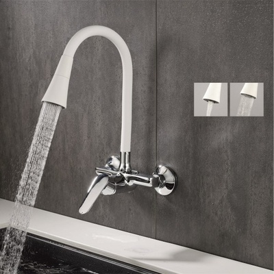 Inter Ceramic Кухненски смесител icf 5108152w 7789 linni white matt