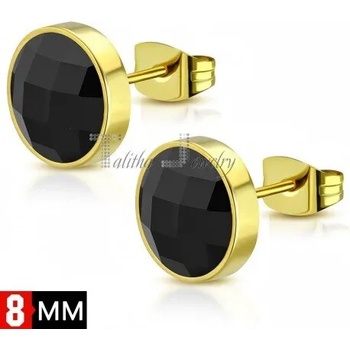 Image 1 of Talitha Oбеци в златисто и черен цирконий