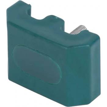 Úchytka Strend Pro EUROSTANDARD, 60x40 mm, zelená, na plotový panel, vrátane skrutky, tvar M