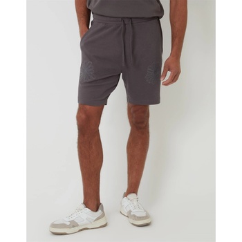 Threadbare Поларени къси панталони Threadbare Men's Ardsley Fleece Jogger Shorts - Slate