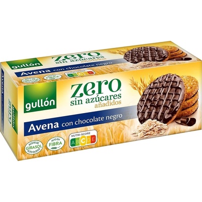 gullón ОВЕСЕНИ БИСКВИТИ С ТЪМЕН ШОКОЛАД, БЕЗ ЗАХАР (275 Г)