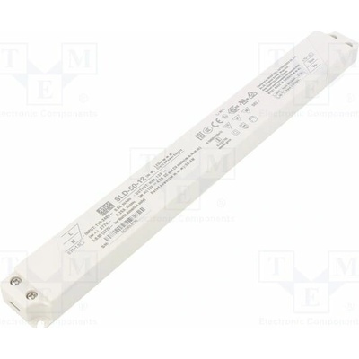 MEAN WELL SLD-50-12 Napájecí zdroj: spínaný; LED; 50W; 12VDC; 4,2A; 110÷305VAC; SLD-50
