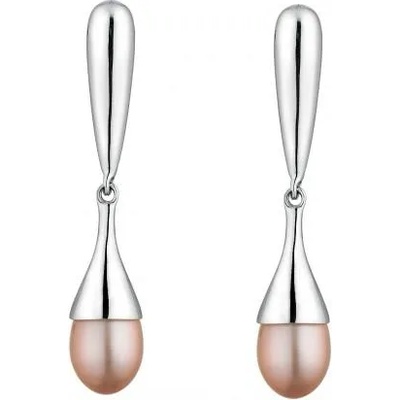 Swan Сребърни обици със сладководни розови перли IE0369L Swan