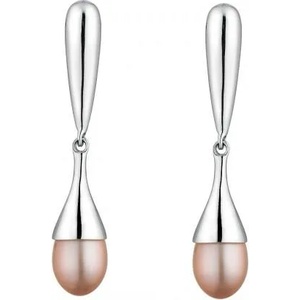 Swan Сребърни обици със сладководни розови перли IE0369L Swan