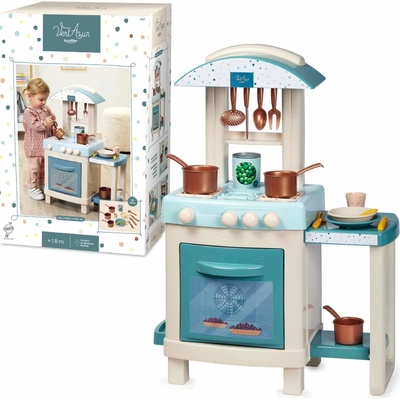 Écoiffier Kuchynka Gourmet Kitchen Vert Azur 16 doplnkov s medeným riadom od 18 mes