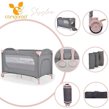 Cangaroo Детска кошара Skyglow 2 розов (109384)