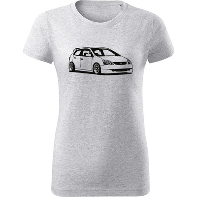 Tričko Honda Civic 5 dverová dámske tričko Fialová