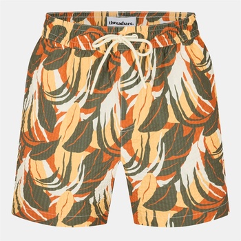 Threadbare Бански гащета Threadbare Men's Reef Swim Shorts - Orange