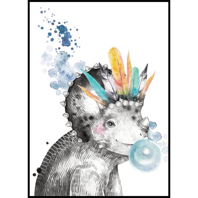 Jen tak z lásky Plakát Malý Triceratops Rozměr plakátu: 40 x 50 cm, Varianta Triceratopse: Triceratops indián