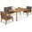 Garden Point Градински мебели от акациево дърво Danang Apetito 4 Garden Point (GAP414-4)