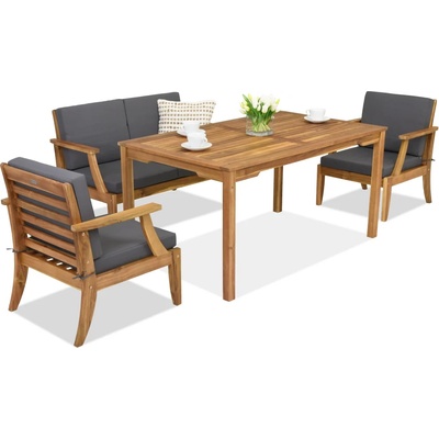 Garden Point Градински мебели от акациево дърво Danang Apetito 4 Garden Point (GAP414-4)