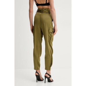 Simona Corsellini Панталон Simona Corsellini в зелено с кройка тип чино, с висока талия P25CPPA020 (P25CPPA020)