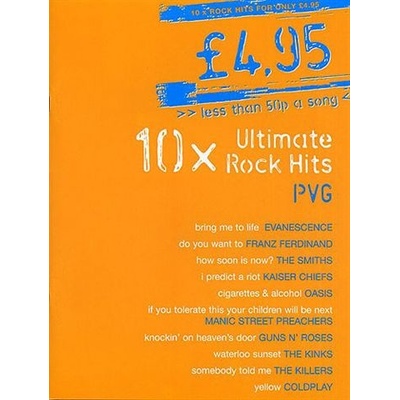 L7.95 10 Ultimate Rock Hits noty na klavír, zpěv, akordy na kytaru – Zbozi.Blesk.cz