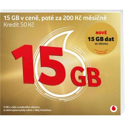 Vodafone Předplacenka 15GB SK48A191