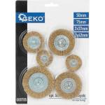 GEKO Комплект телени четки за бормашина, 6 бр 63194 (g00705)