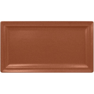 RAK Porcelain Talíř obdélný 38 x 21 cm hnědá RAK-NFCLRP38BW