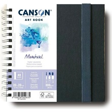 Canson Art Book Montval Skicák v pevnej krúžkovej väzbe 20x20 cm CP 300 g 24 listov