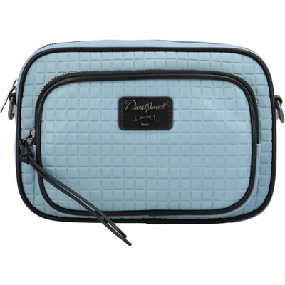 Koženkové crossbody s čtvercovým motivem Helena modrá