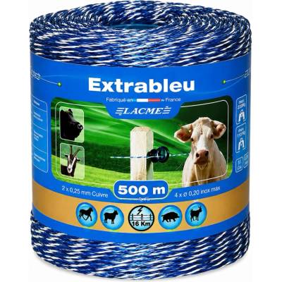 Lacme Lanko pro elektrický ohradník EXTRABLEU modro-bílá Délka: 500 m