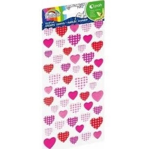 Fiorello Convex Checkered Heart Stickers GR-NP148 FIORELLO