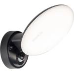 Polux Led външен стенен осветител със сензор olaf, led/10w/230v, ip44, черен (sa2368)