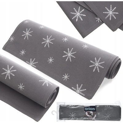 ORION Bavlněný běhoun VLOČKA šedá 130x32cm – Zbozi.Blesk.cz