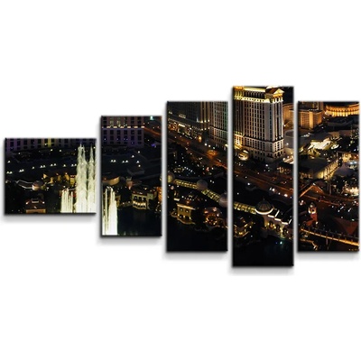 Sablio Obraz - 5-dílný Las Vegas - 100x60 cm