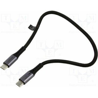 Logilink CU0430 USB 3.2 Gen 2x2 USB C vidlice z obou stran 0,3m černý