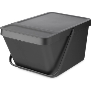 Brabantia Кош за разделно събиране на боклук Brabantia Sort&Go 1006310, 20 л, Подреждане един върху друг, Тъмносив (1006310)