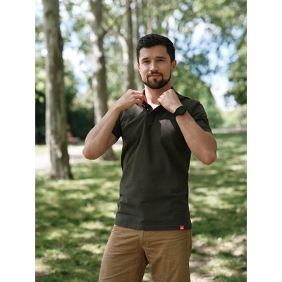 CityZen Dax pánská polokošile dark khaki