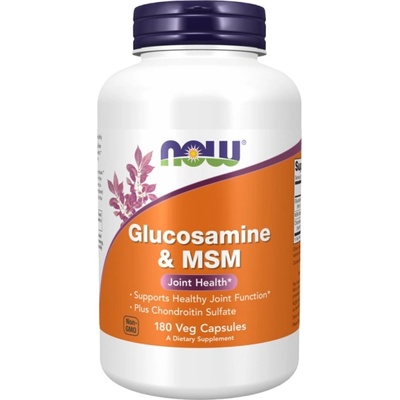 NOW Glucosamine & MSM [180 капсули]